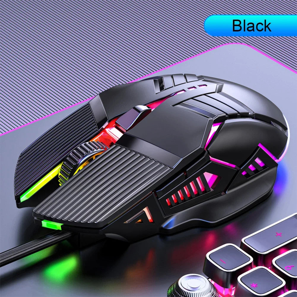 Fanmuran Gaming-Maus Ergonomisch - 3200 DPI, 6 Tasten, RGB