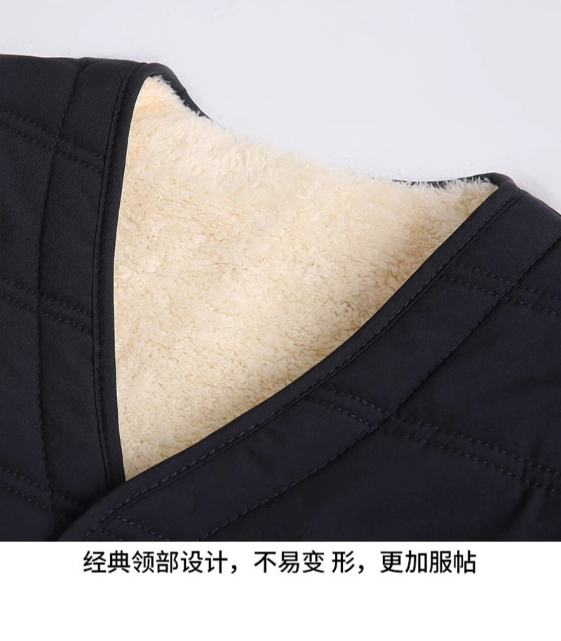 Winter Männer Warme Weste - Futter Polyester, Vlies, L