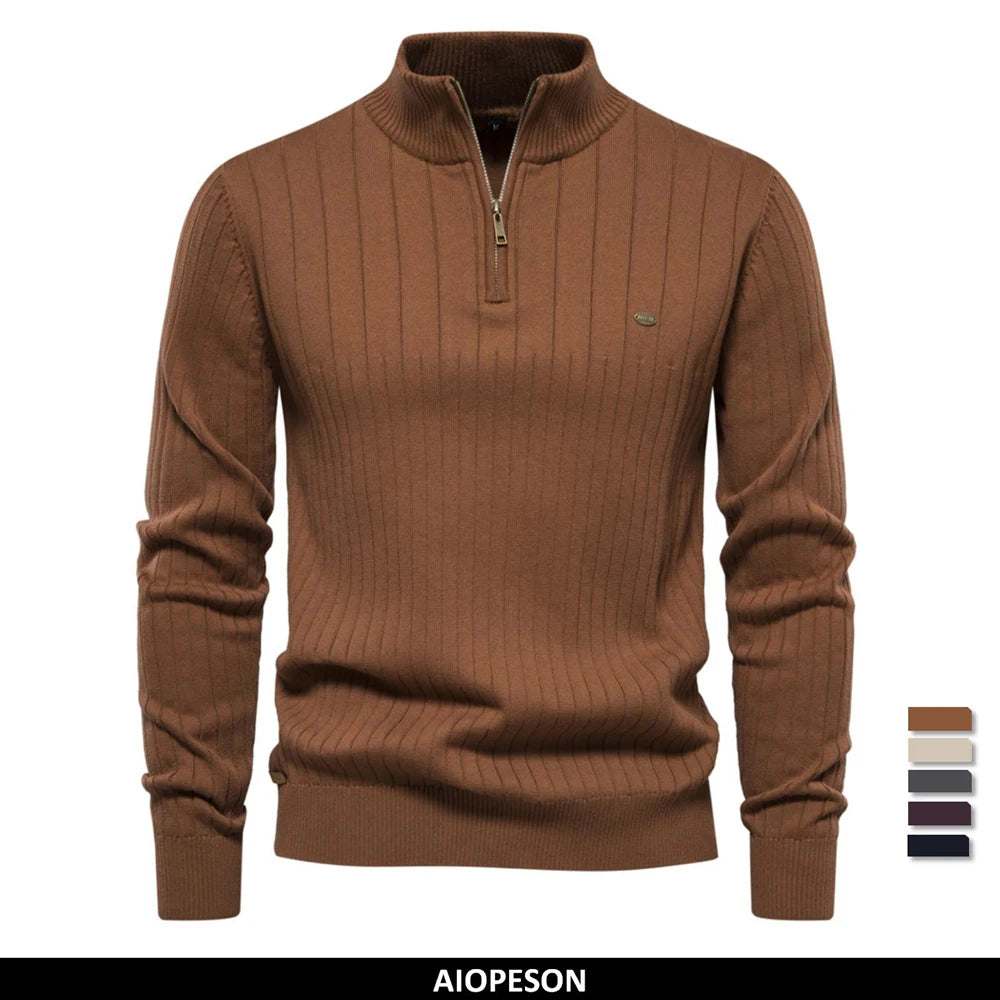 AIOPESONCN Y830 Zipper-Pullover - Größe M, Baumwolle