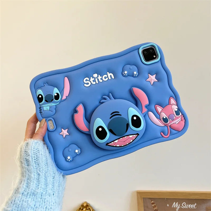 Stich 3D Cartoon Silikon - iPad 10,2/10,9 Zoll, stoßfest
