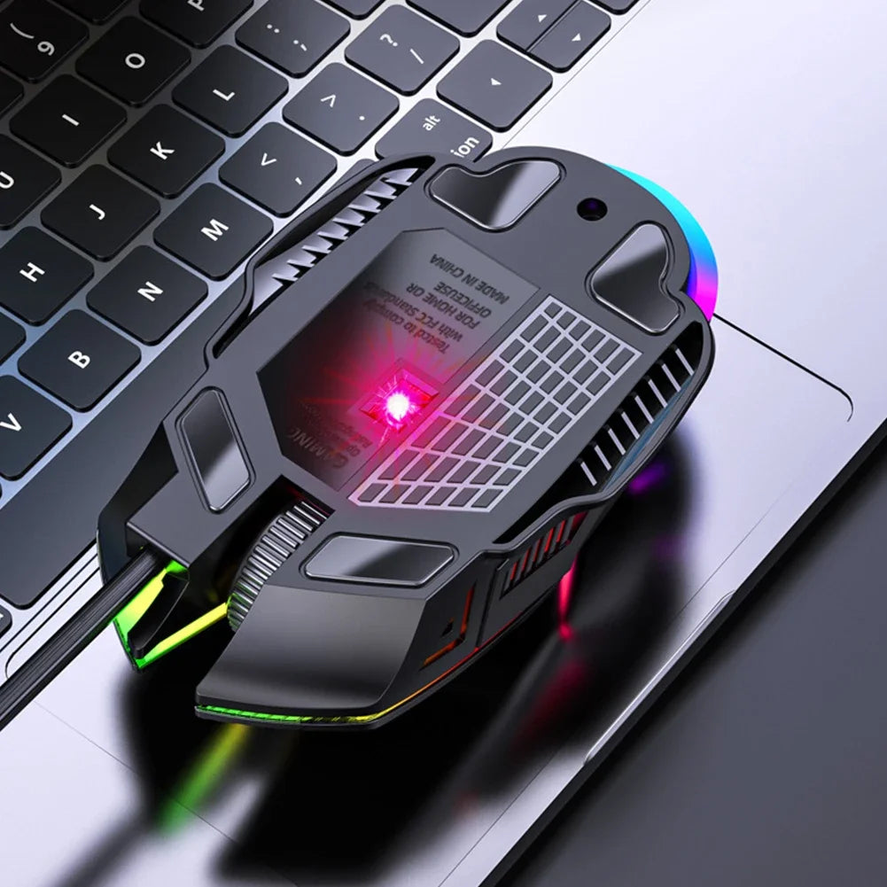 Fanmuran Gaming-Maus Ergonomisch - 3200 DPI, 6 Tasten, RGB