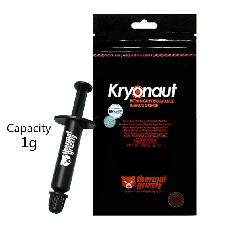 Wärmeleitpaste 2025 - Crust Pro Kryonaut 12.5W/m-K - CPU GPU Laptop IC Prozessor Thermal Grease 12g