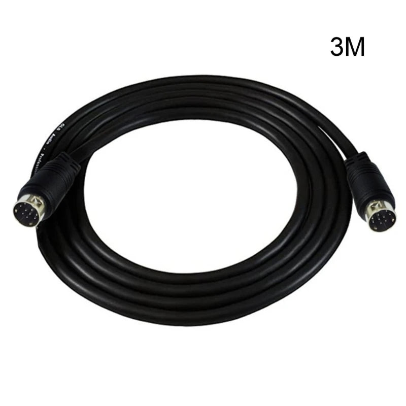 Video-Kabel 2025: Mini Din 9-pin Male to 9-pin Male Input Cable - Video Game Sound Cards Equipment S-Video 1m 2m Collection