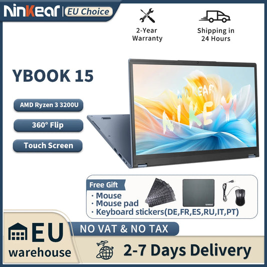 Ninkear ybook15 cu rabatare la 360° - 16 GB RAM, 2,6 GHz, 15,6 inci