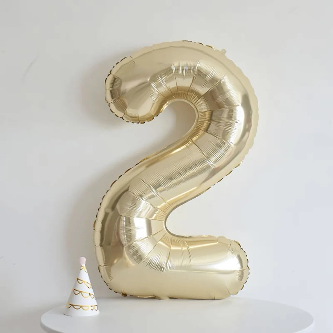 MicroPlush 40Zoll Digital Ballon Gold - Folie Zahl 0-9