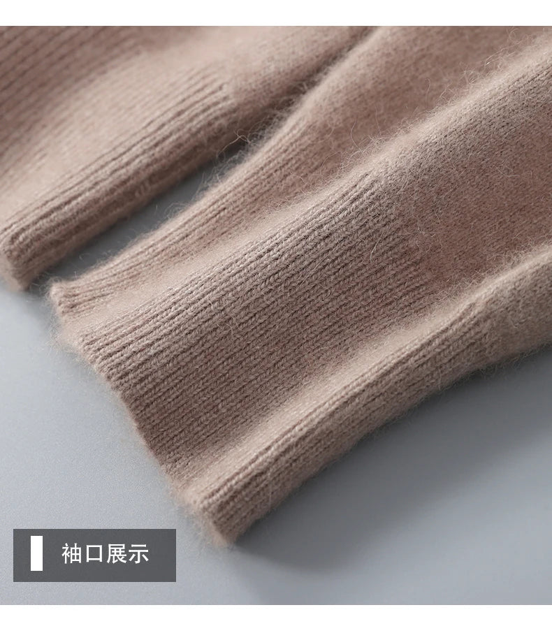 MVLYFLRT V-Ausschnitt Strickjacke - 100% Kaschmir Loose Fit