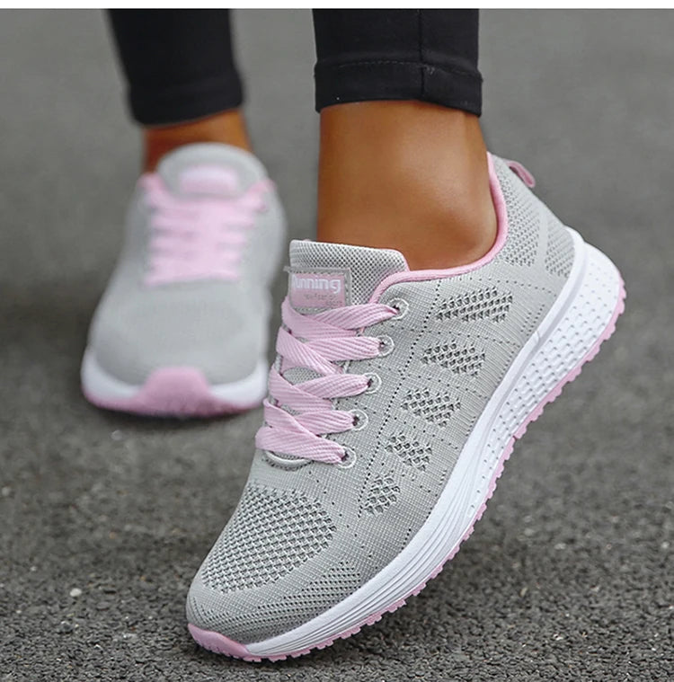 Women's Sneaker Fashion 2025 New Breathable Shoes Women Vulcanized Sneaker Woman Lace Up Tenis Feminino Sneakers For Women