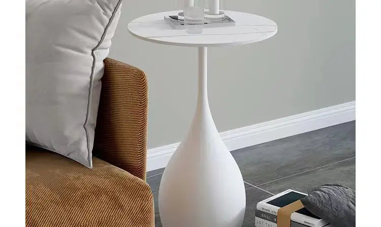 Simple Modern Tea Coffee Table Living Room Household Round Balcony Coffee Table Combination Creative Apartment Sofa Side Table