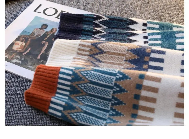 CN Zhejiang Cardigan Patchwork V-Neck - Größe M, Kaschmir