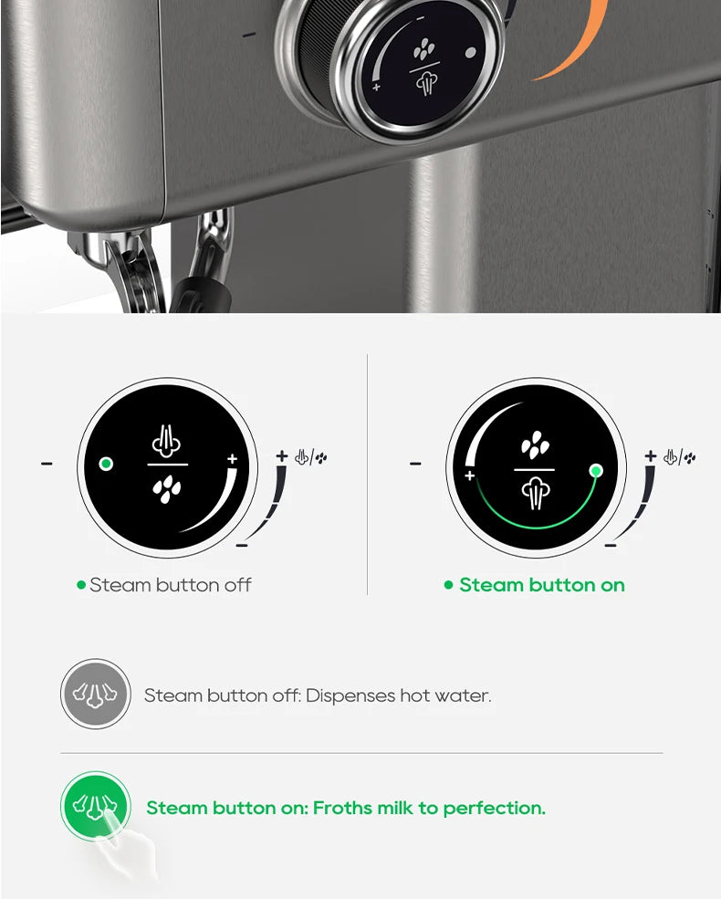 Espresso-Maschine 2025: HiBREW 20Bar Semi-Automatic H10A Temperatur-Einstellbar 58mm Portafilter Professional Barista Collection