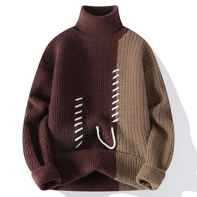 Autumn Knitted sweater fashion pullovers Loose arm