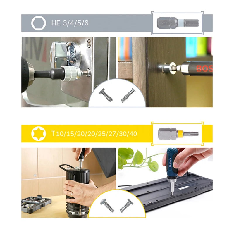 Bosch Bits-Set 2025: 43-teilig High-Hardness Professional Power Tools Collection