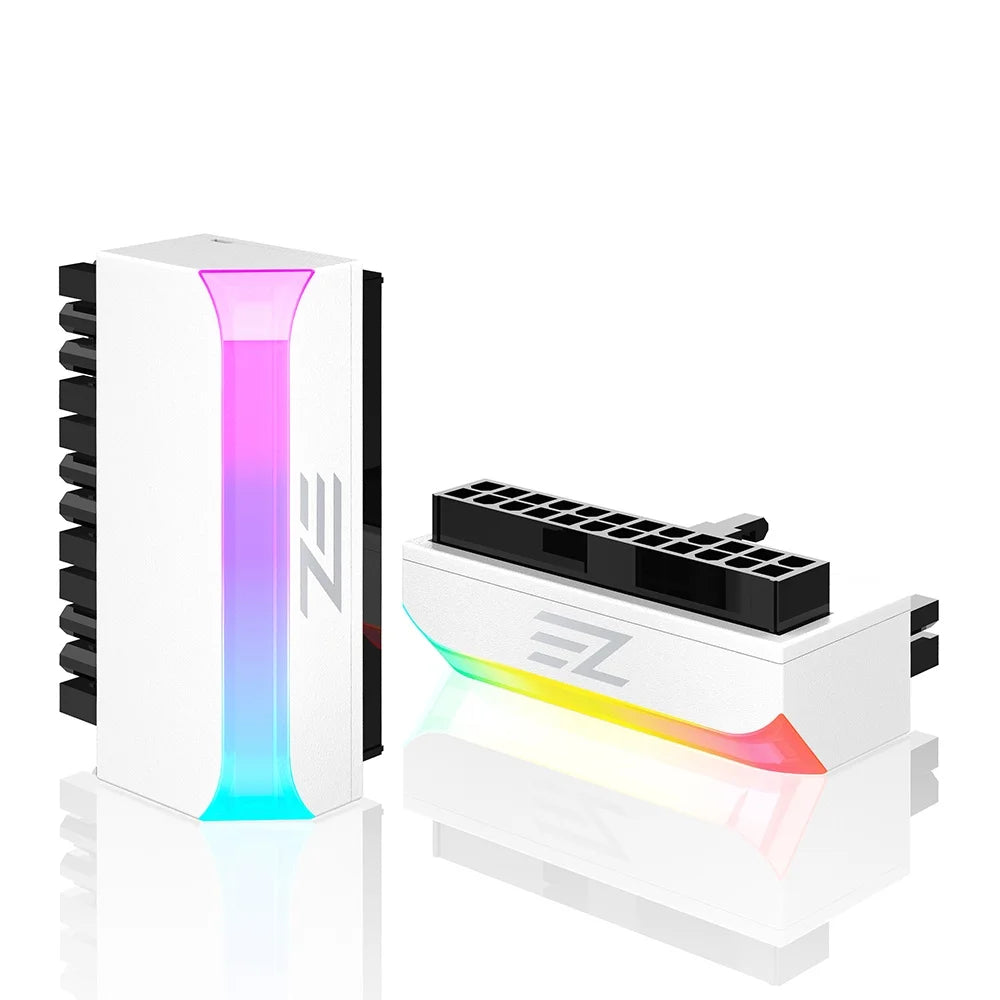 ATX 24 Pin 90° Adapter 2025 - Power Plug ARGB Mainboard - Motherboard PSU Kabel Modular DIY Mounting