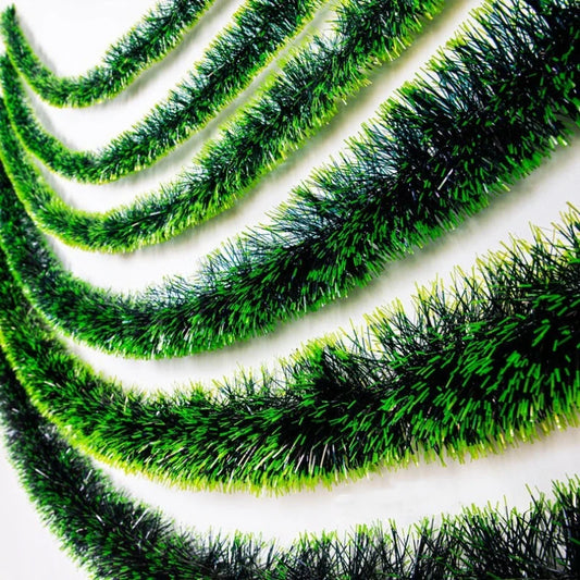 Weihnachten Lametta Girlande Bänder Ornamente Weihnachtsbaum hängen hängende Band Indoor Treppe Kamin Fenster Dekoration Kranz