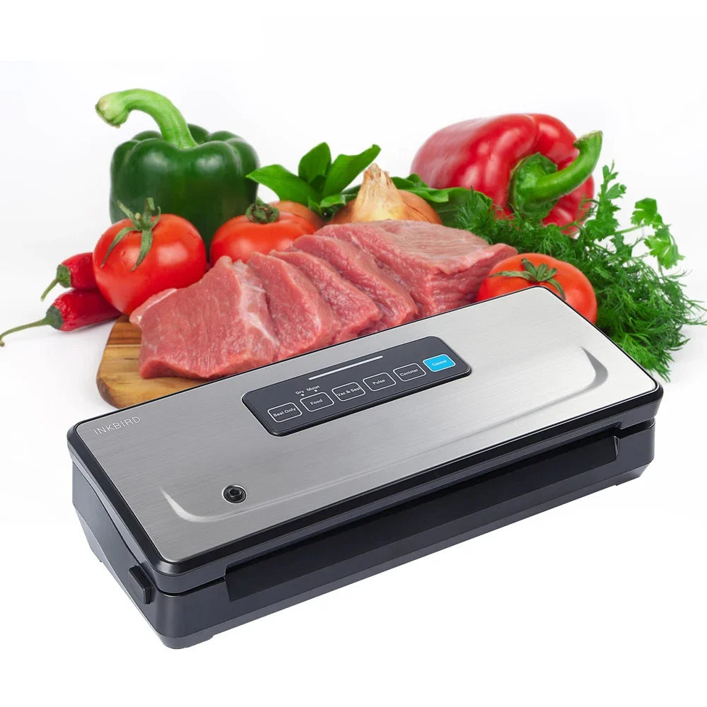INKBIRD INK-VS02 Vacuum Sealer Packaging Machine For Food Storage Household Vacuum Food Packer Sous Vide Vacuum bag Rolls