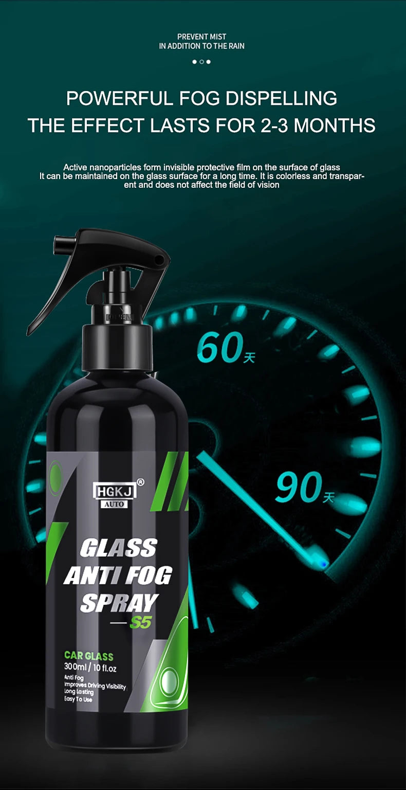 Car Window Anti Fog Spray Liquid Paint Care  Polishe Rainproof Anti-Fog Agent Water Car Care Windshield Glass Auto Accessory