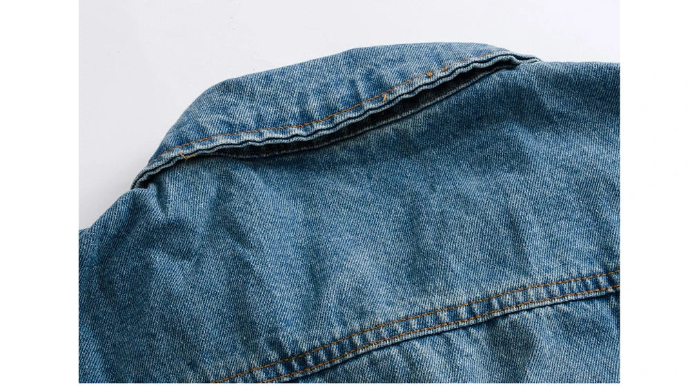 Men's Denim Vest Sleeveless Jackets Cotton Retro Streetwear Ripped Blue Jean Vests Fashion Hip Hop Waistcoat Men Clothing