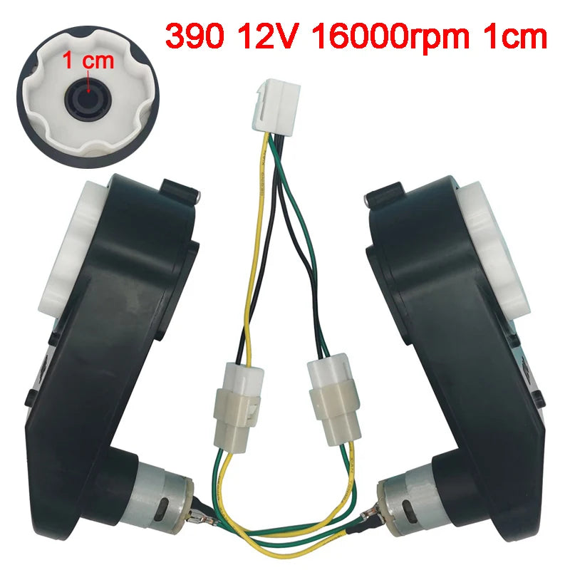 Motor de mașină electrică pentru copii 2025: Cutie de viteze 12V/6V CC - Colecție RC de mare viteză