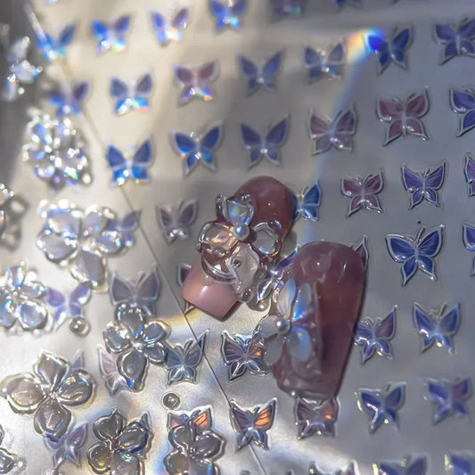 3D Fashion Jelly Nagelsticker Selbstklebend - 1 Stk Sticker