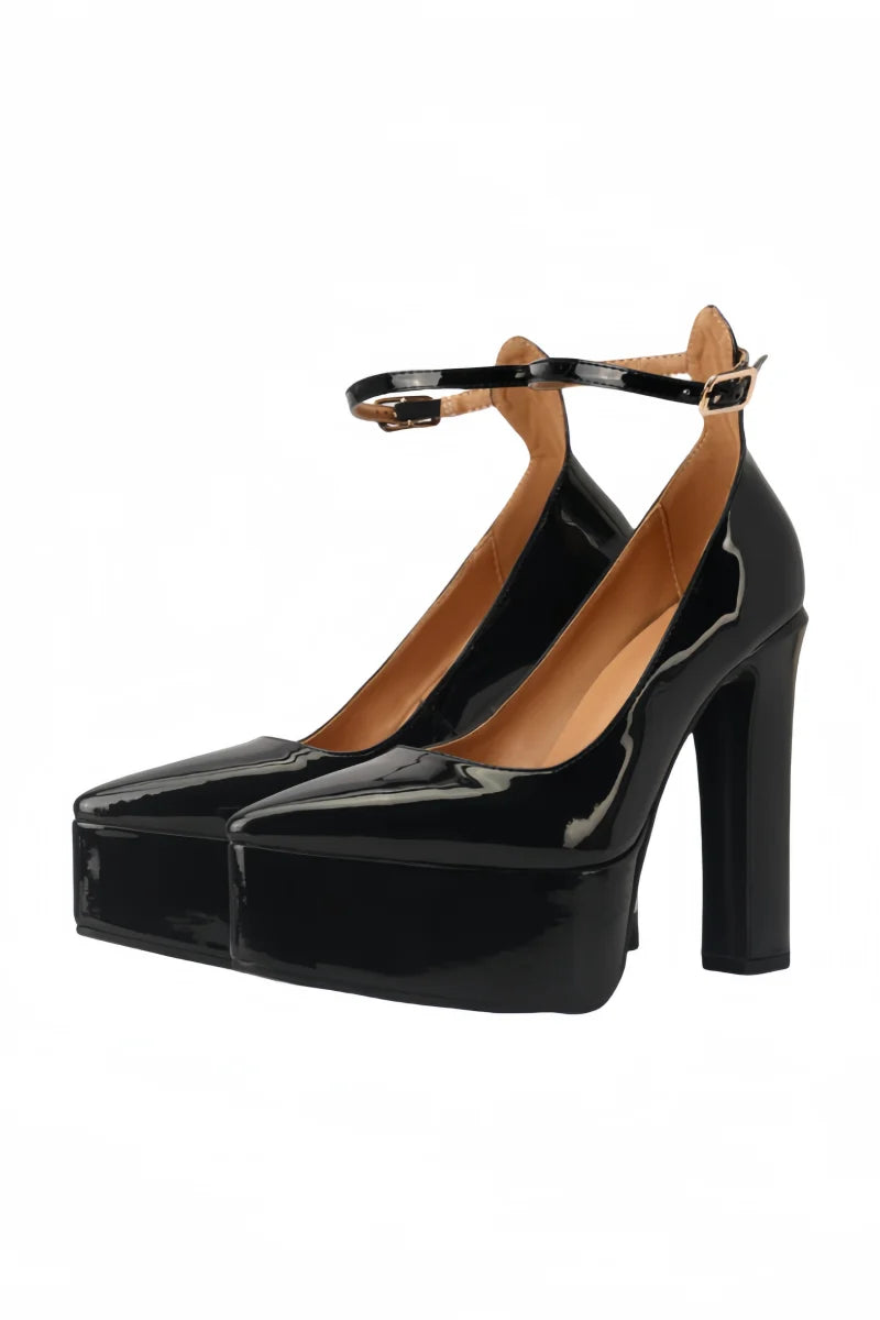 Lilyptuart Plateau Sandalen Elegant - 14cm Absatz, Leder