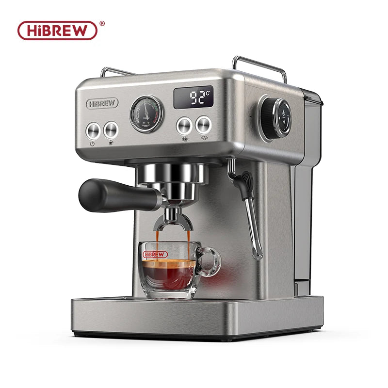 Espresso-Maschine 2025: HiBREW 20Bar Semi-Automatic H10A Temperatur-Einstellbar 58mm Portafilter Professional Barista Collection