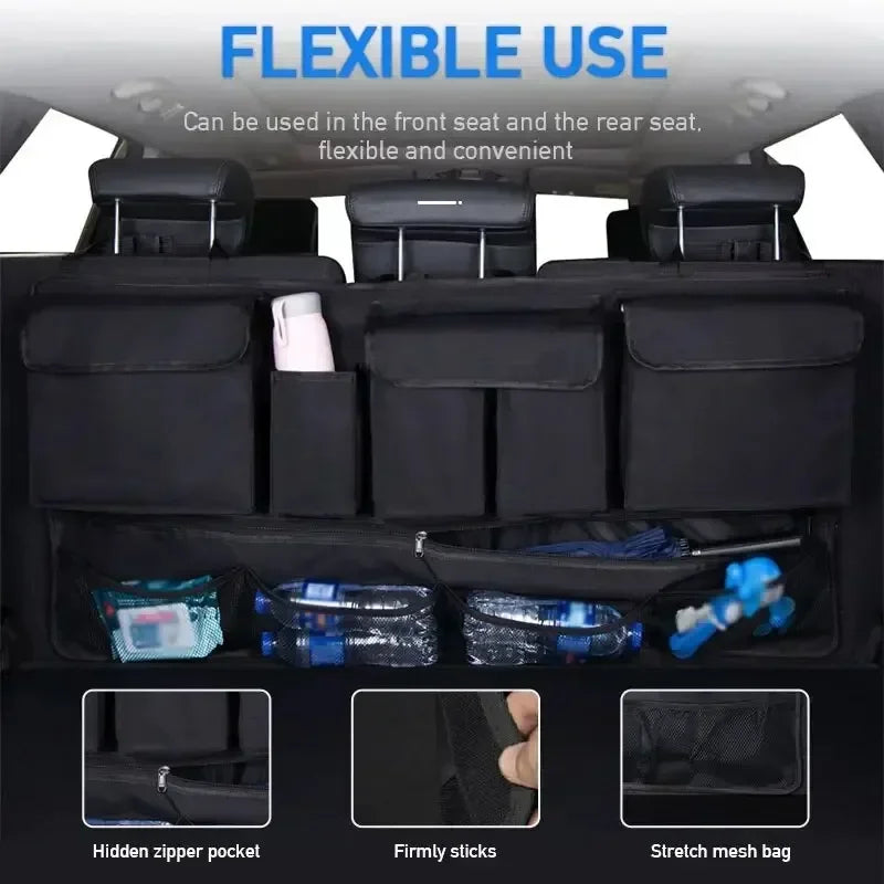 Auto-Organizer 2025: Multi-Pocket Car-Trunk - Seat Back Storage Collection