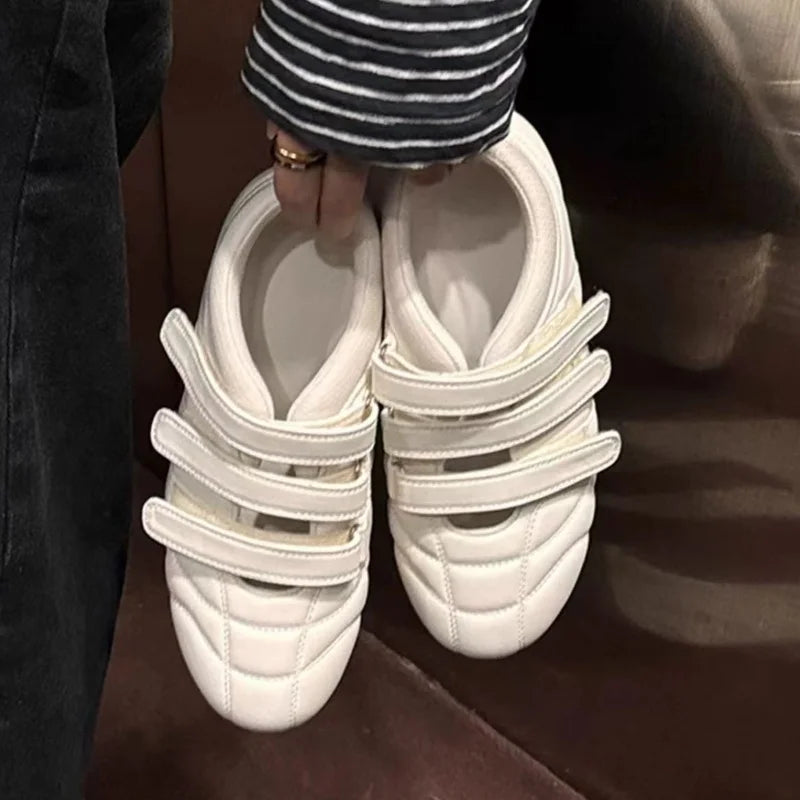 Women Loafers Shoes Fashion Retro Sandals Flats Elegant Woman Summer Shoes 2025 Trend Designer Shallow Cozy Lolita Zapatos Mujer