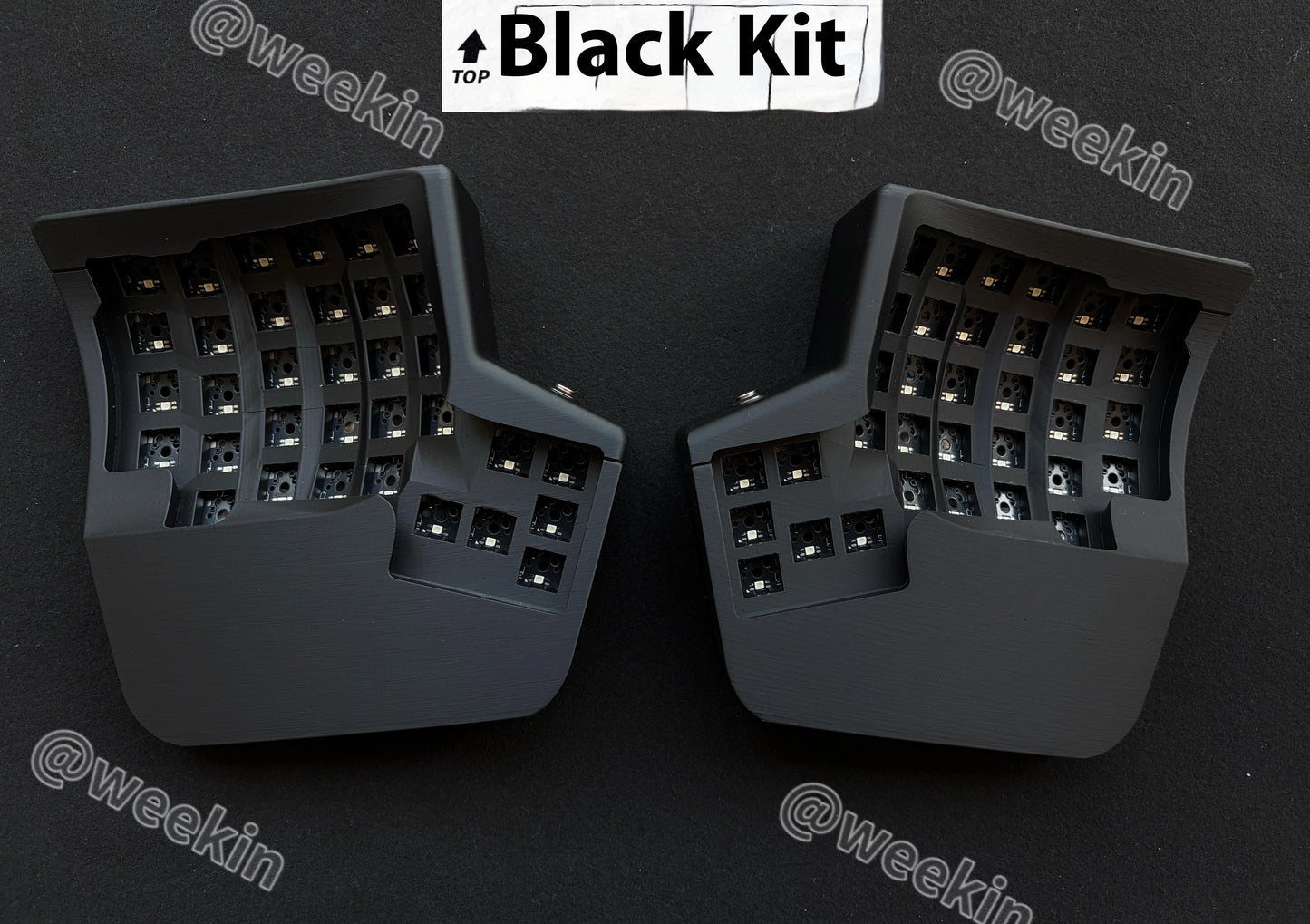 waizowl WK Kinesis Split-Tastatur - 61 Tasten Hot-Swap 2.4G