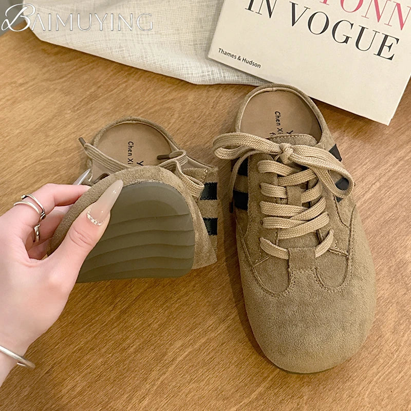 Casual Sneakers Woman Shoes Slippers Flats Platform Sandals Mules 2025 Brand Designer Lace Up Loafers Summer Women's Sneakers