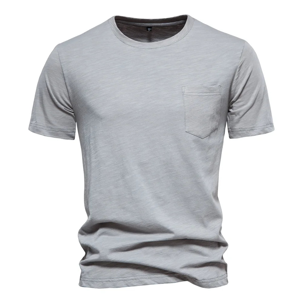 AIOPESON T-Shirt Casual Leicht - 100% Baumwolle Kurzarm