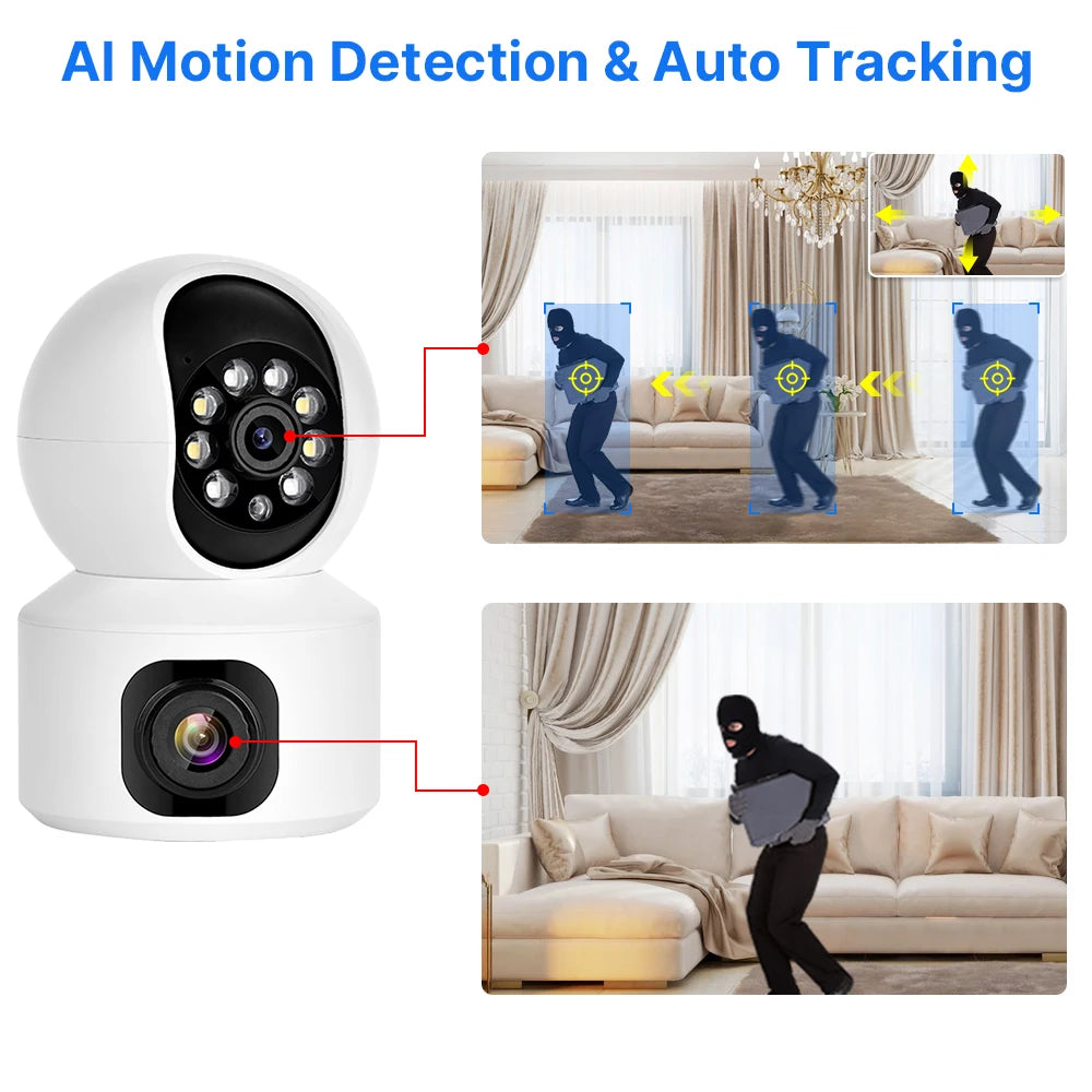 IP-Kamera 2025: Hiseeu 2K 4MP PTZ WIFI Wireless Smart - Home Security Surveillance Two-way Audio Indoor Baby Pet Monitor Collection