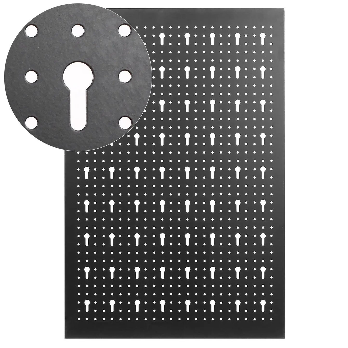 117x55cm Metall Pegboard Wall Organizer, Haken 17PCS Kit, Garage Storage Bins, Panel Tool Organizer Pegboard Wall Control