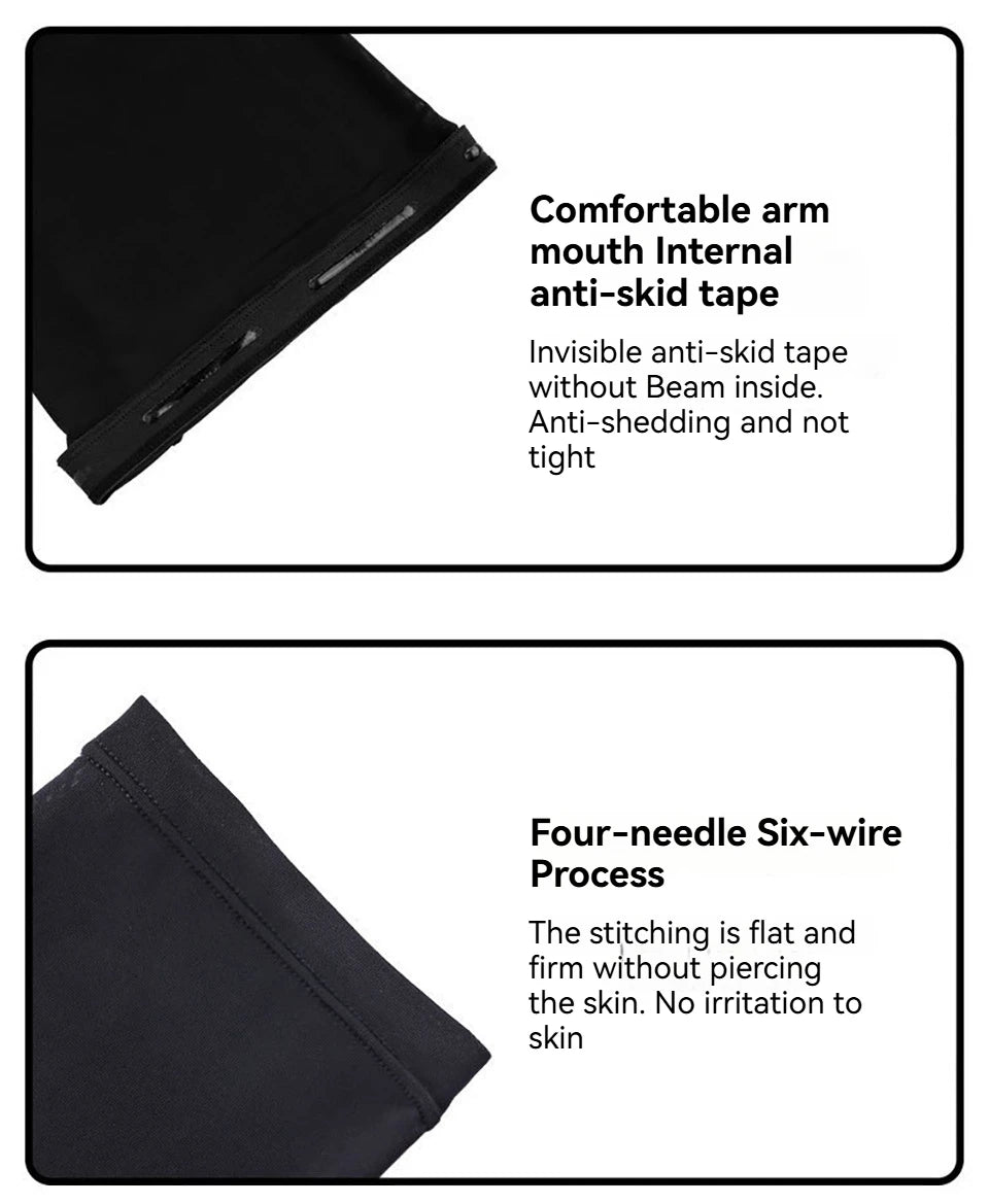 Manșoane pentru picioare 2025: GTUBIKE Ice-Silk Protecție UV - Colecția de compresie pentru ciclism