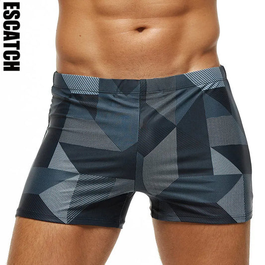 Herren Schwimmbekleidung 2025 - ESCATCH Plus-Size Fashion Elastische Schwimmhose
