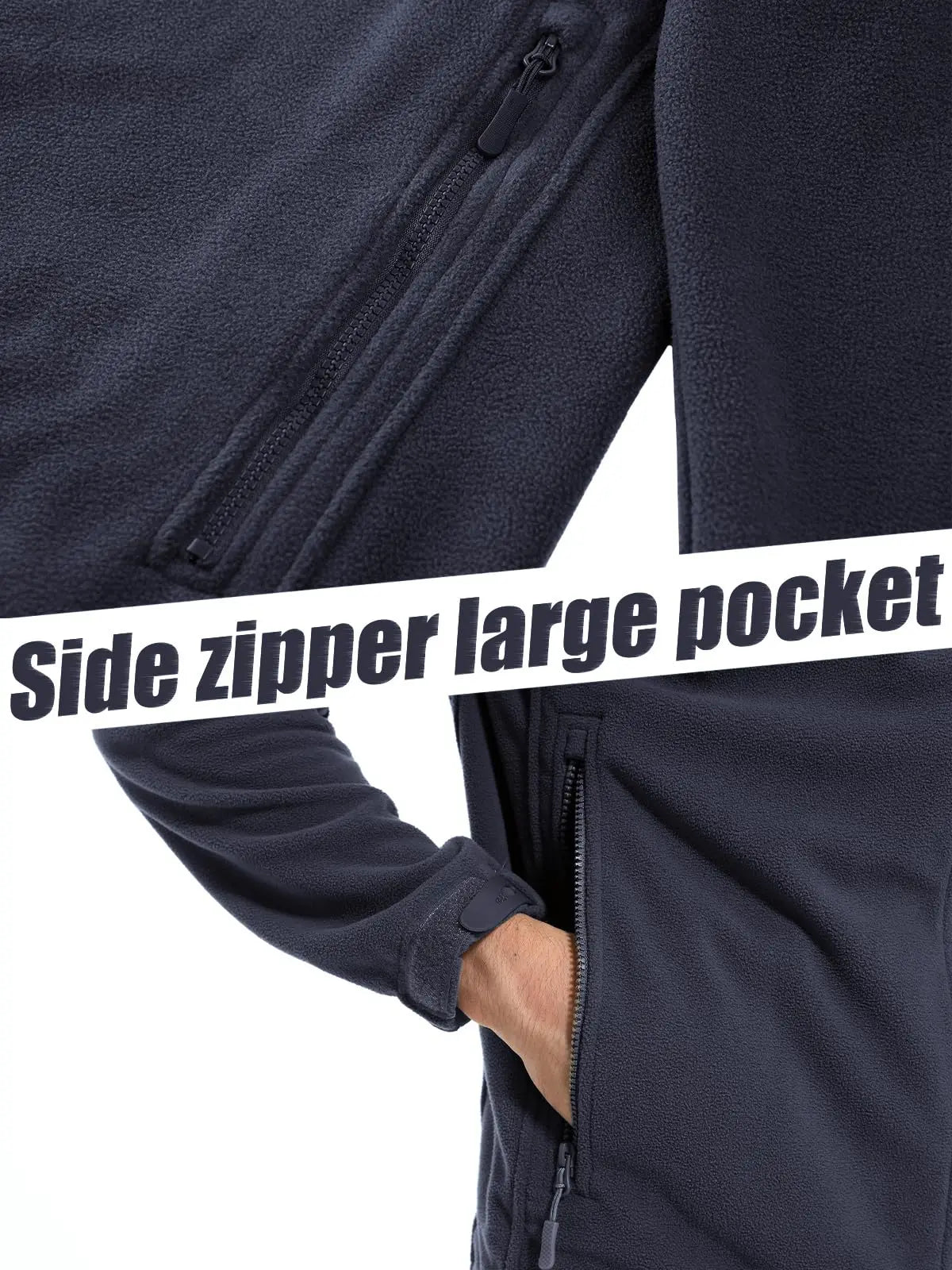 Jachetă din fleece cu glugă Tacvasen – rezistentă la vânt, călduroasă, mărimi S-XXL