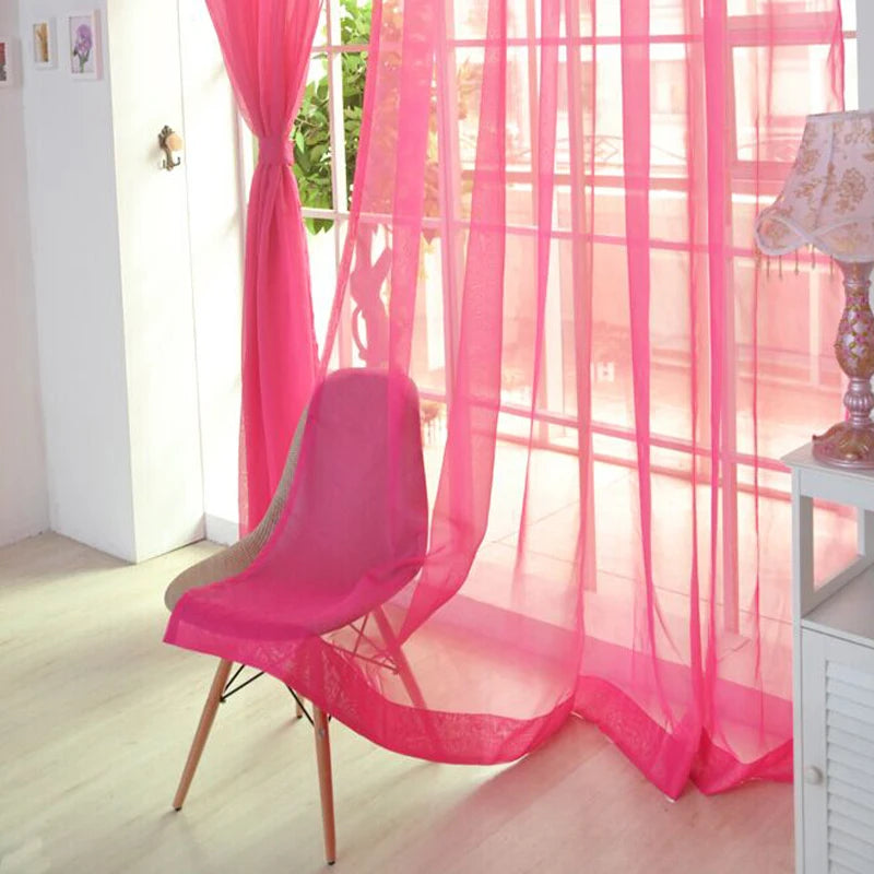 Zhejiang C Voile Gardine - 100 Prozent Polyester 140x250 Cm