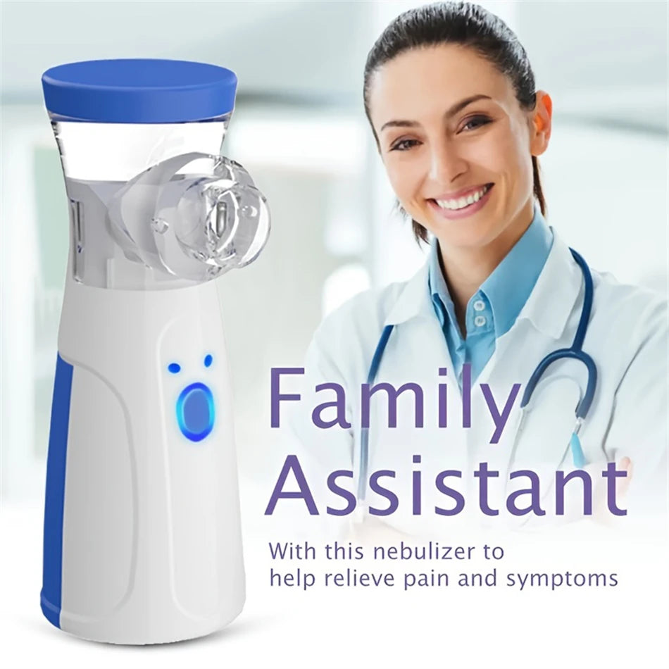 USB Medizinisch Stumm Mesh Vernebler Handheld Asthma Inhalator Zerstäuber Haushalt Für Kinder Erwachsene Gesundheitspflege Mini Tragbar Luftbefeuchter