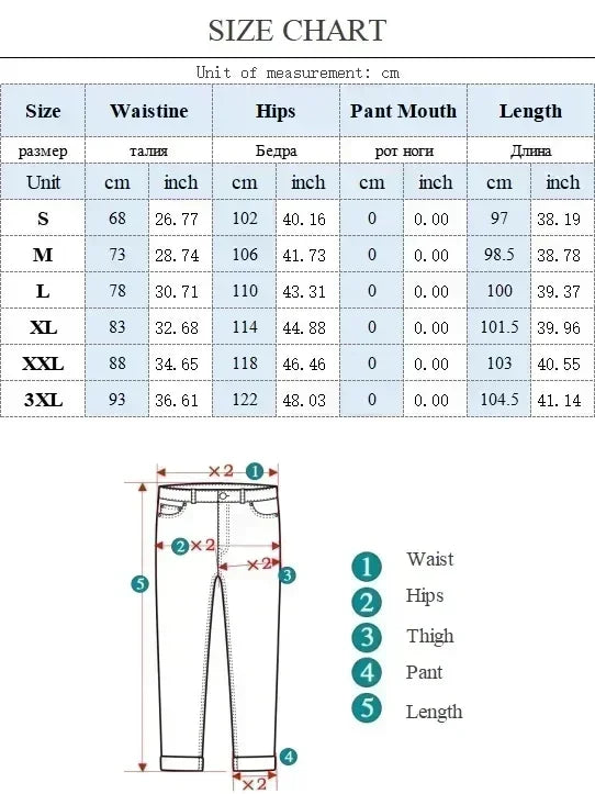 SHAN BAOC Loose Jeans Weit - Elastischer Bund Denims