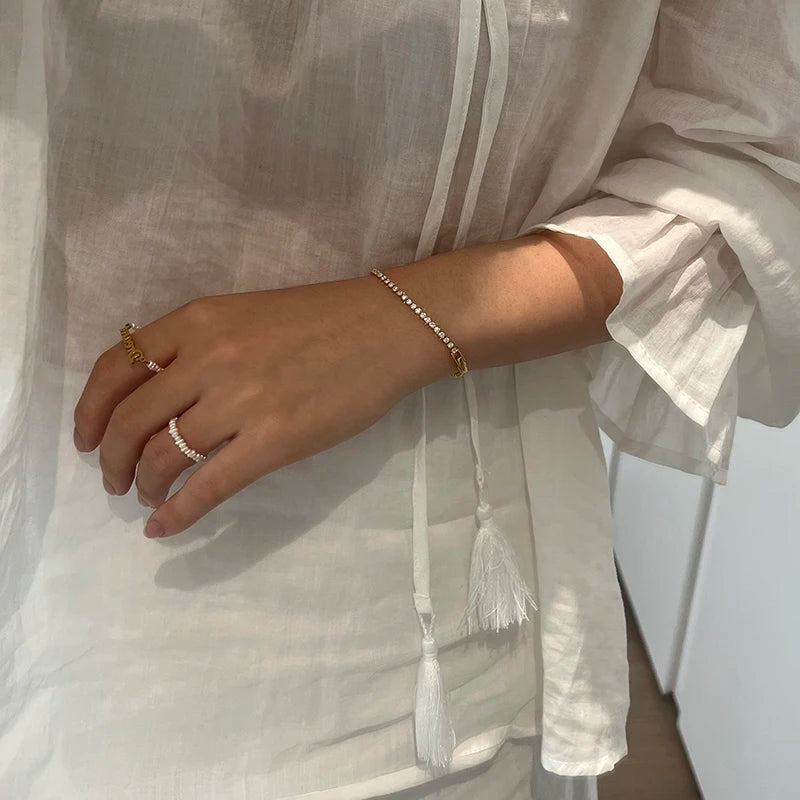 Luxus Klassisch Voller Strass 18K Gold Plattiert Armbänder Für Frauen Funkelnd Einfach Zirkon Armbänder Schmuck Geburtstag Geschenke