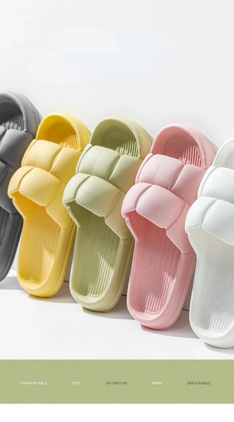 Sommer Weich Schuhe Cloud Hausschuhe Innen Stumm Badezimmer Anti-Rutsch Slide Eva Strand Flip Flops Männer Damen Freizeit Sandalen