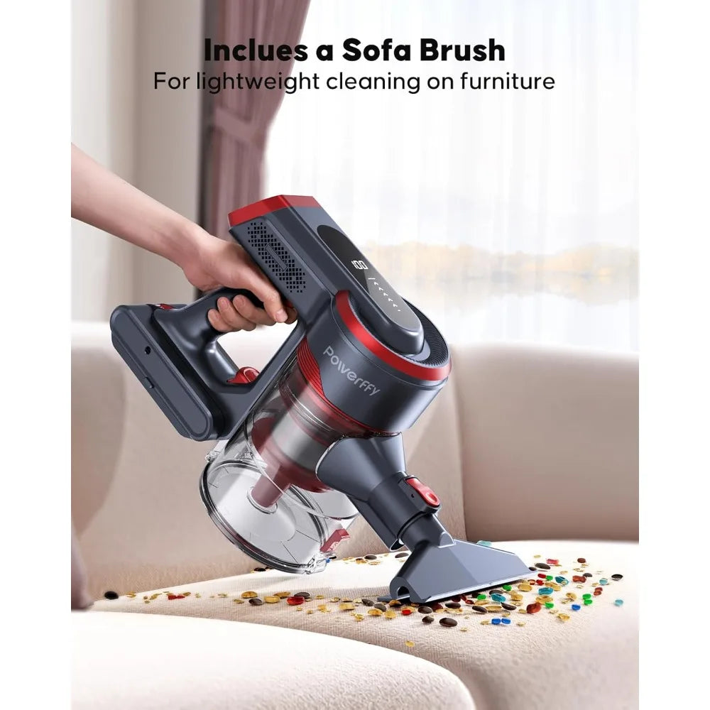 Staubsauger 2025: 40kPa Cordless 450W Stick - LED Touch Screen 55Mins Collection