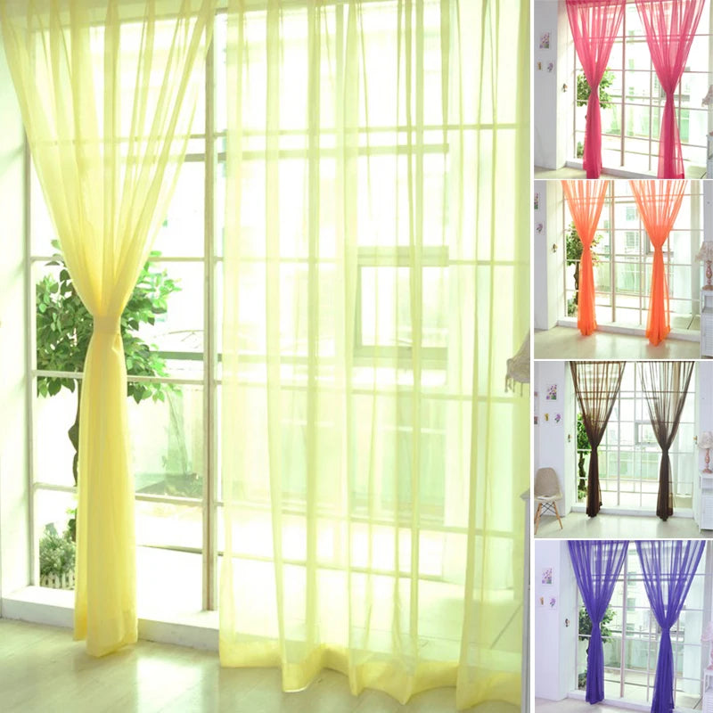 Zhejiang C Voile Gardine - 100 Prozent Polyester 140x250 Cm
