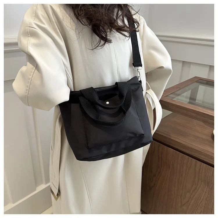 Small Casual Tote Bags Women Shoulder Messenger Bags Korean Canvas Fashion Female Crossbody Bag for Girl 2024 Cloth Handbags