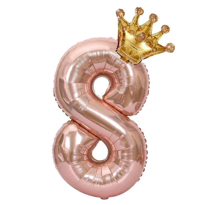 Choice 32 Zoll Rose Gold Zahlenballon - Folie 2 Stk Party
