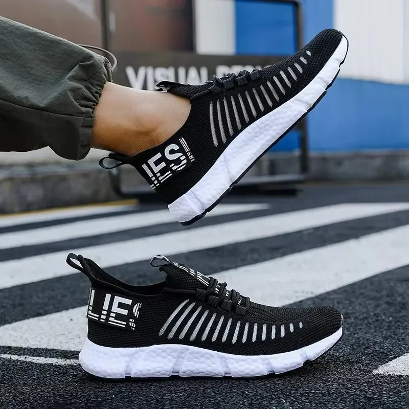 Sneakers Men's Shoes Are Lightweight Simple Fashionable Casual Outdoor Breathable Mesh Soft Soled Running Tenis Masculino Shoes