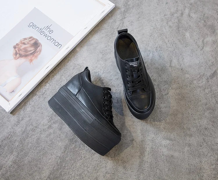 White Luxury Designer Sneakers On Platform Sports Shoes For Women  New Fashion Thick Bottom Wedding Shoes High Heel