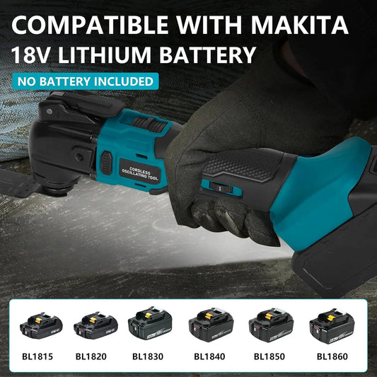 Multifunction Tool for Makita 18V Li-Ion Battery, Multimaster 6 Adjustable Speeds (Batteries Not Included)