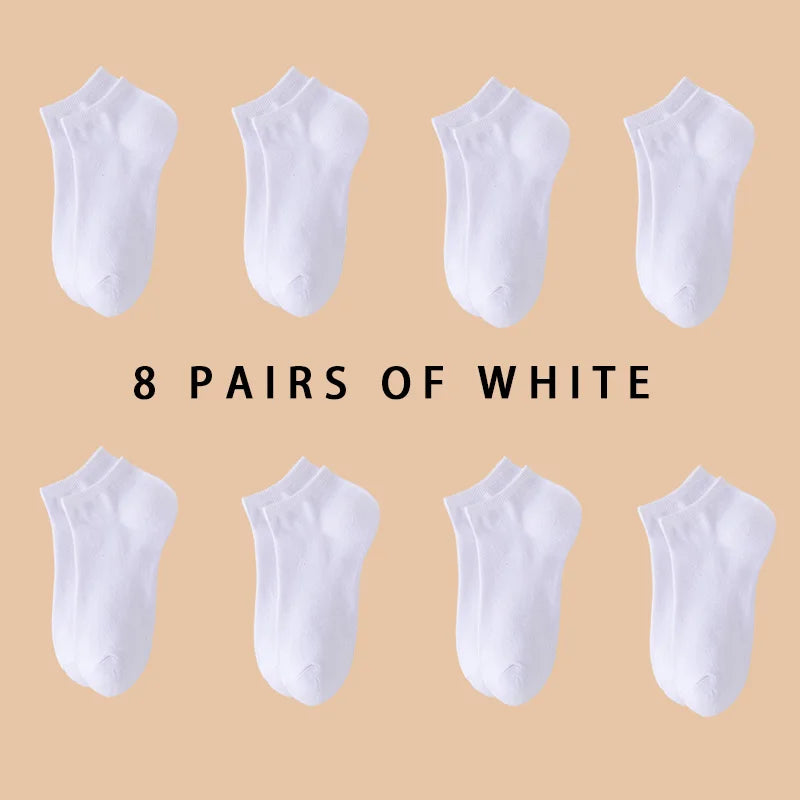 Șosete invizibile OtherCN 05-8, fără talpă - 8 perechi, din poliester