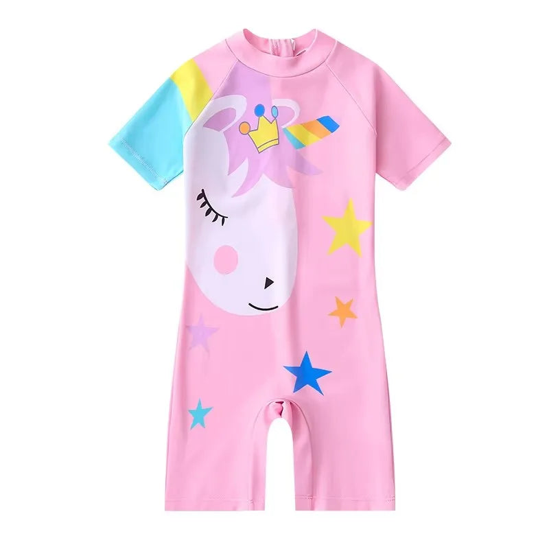 Kinder-Schwimmanzug 2025: Children's Swimwear New One-piece Swimsuit For Boys And Girls Little Kids Big Kids Sun Protection Hot Spring Swimming Set Collection