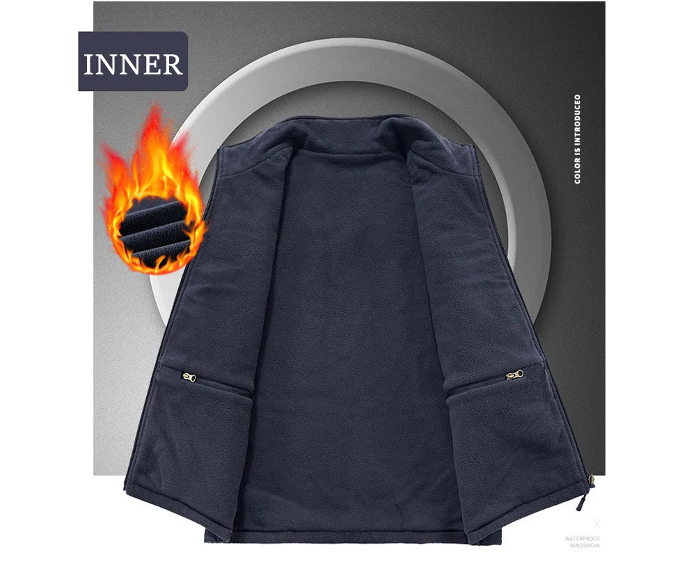 AlpinPro Field Outdoor-Weste Warm - 6 Taschen, Fleece M-XXL